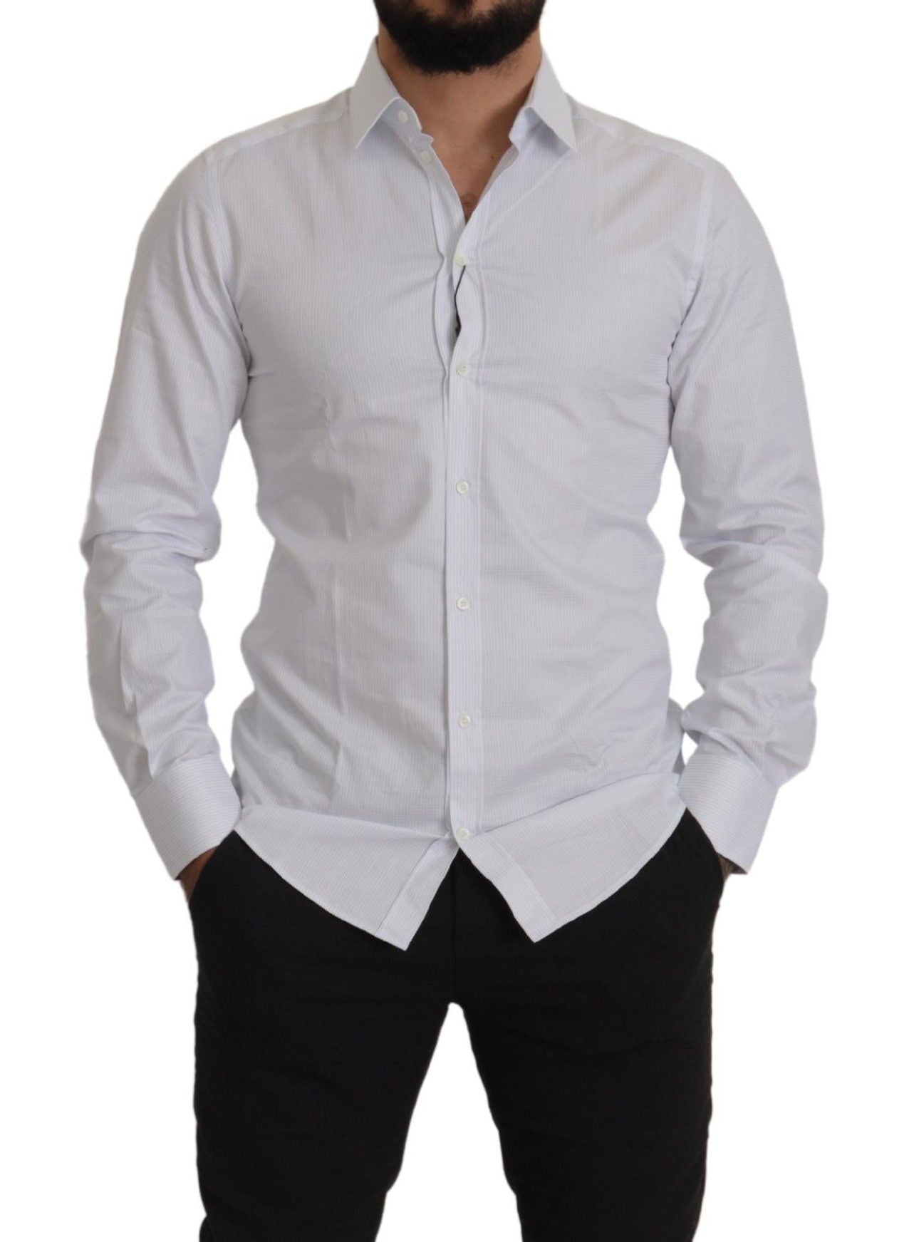 Dolce & Gabbana Elegant Slim Fit Cotton Dress Shirt