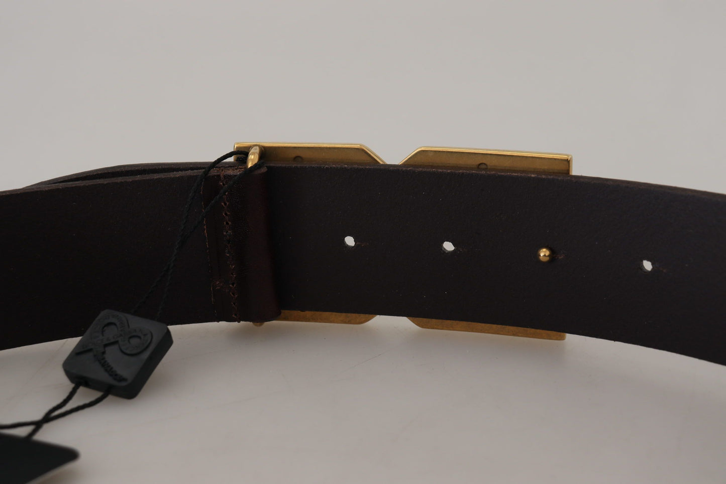 Dolce & Gabbana Elegant Leather Belt with DG Metal Buckle