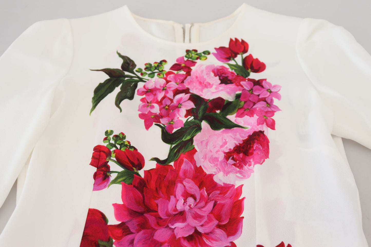 Dolce & Gabbana Elegant Floral Print Viscose Top Blouse