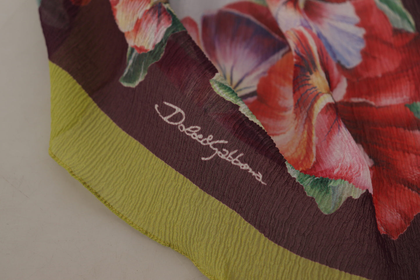 Dolce & Gabbana Floral Elegance Silk Shawl Wrap