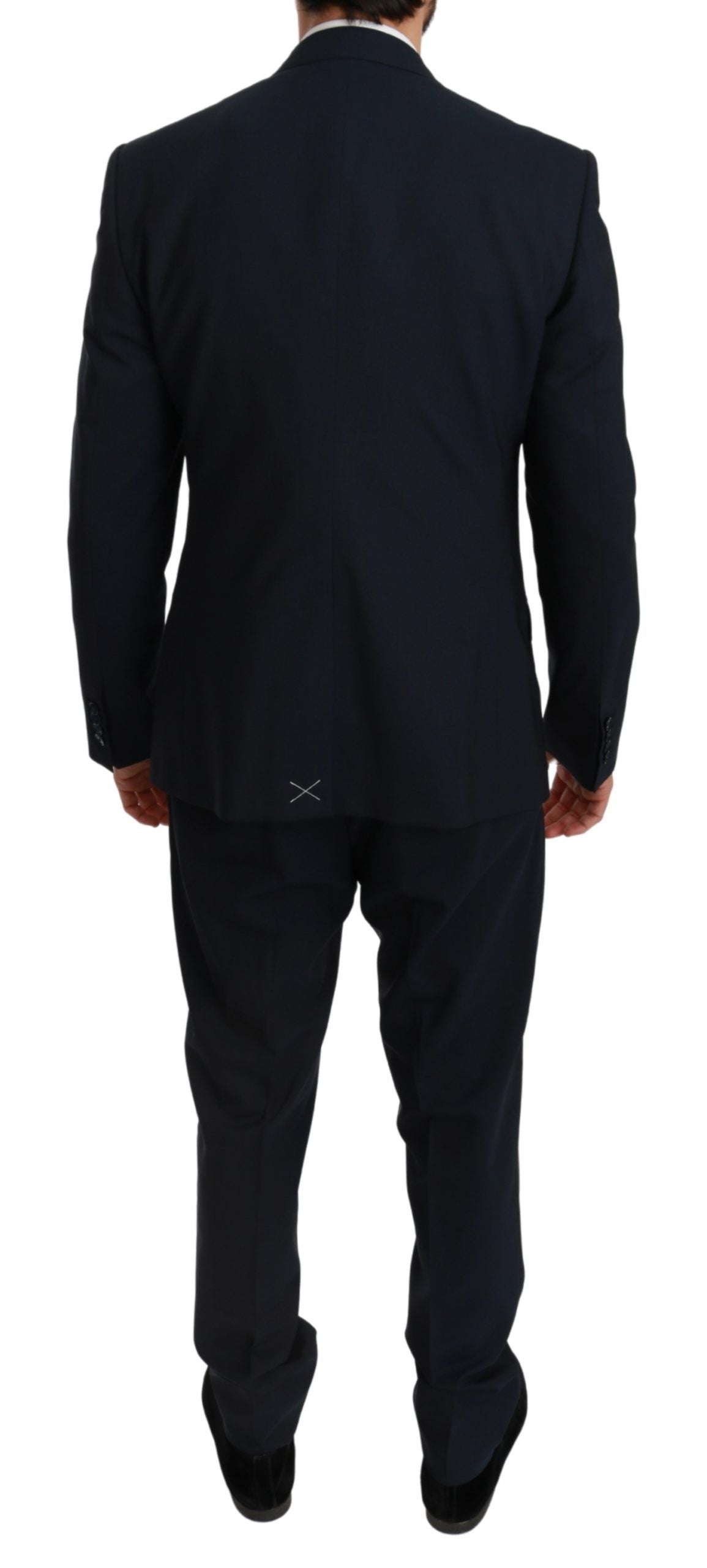 Dolce & Gabbana Elegant Navy Blue Martini Suit