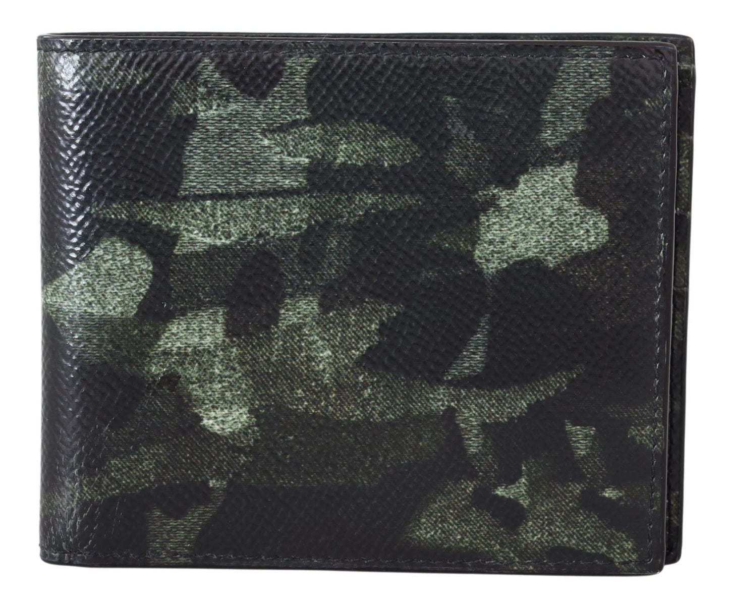 Dolce & Gabbana Elegant Camouflage Leather Bifold Wallet