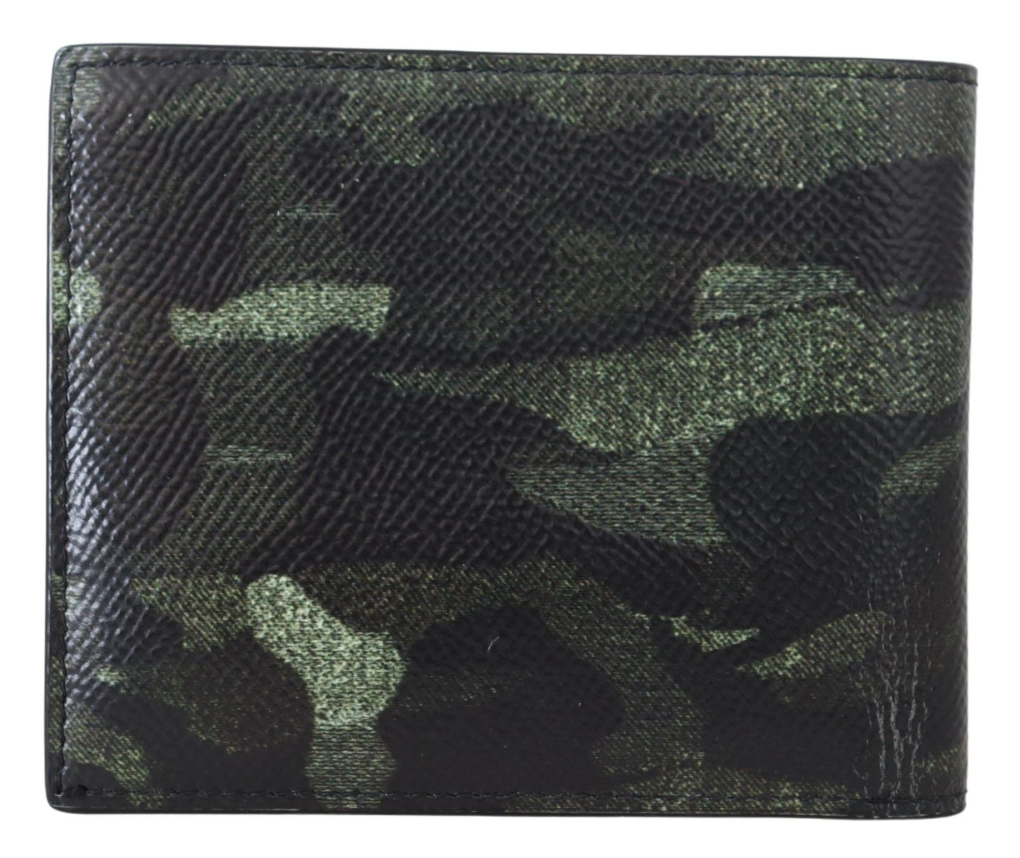 Dolce & Gabbana Elegant Camouflage Leather Bifold Wallet