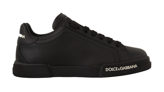 Dolce & Gabbana Elevate Your Step with Timeless Black Sneakers