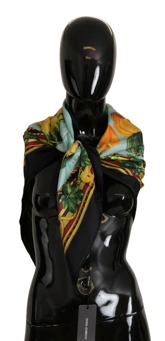 Dolce & Gabbana Exquisite Silk Foulard with Vibrant Print