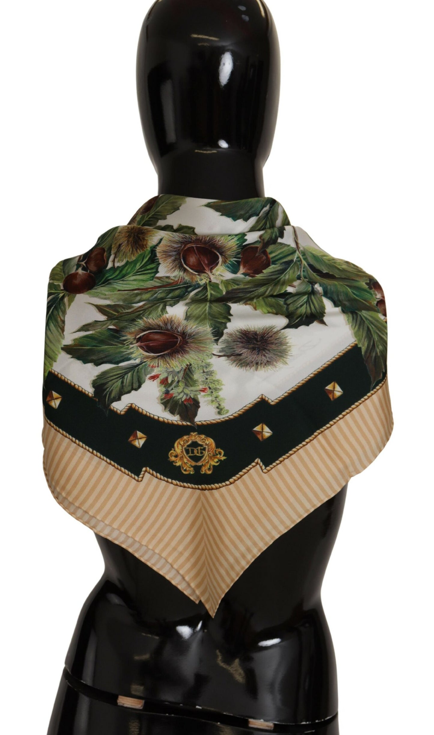 Dolce & Gabbana Elegant Silk Scarf with Currant Print