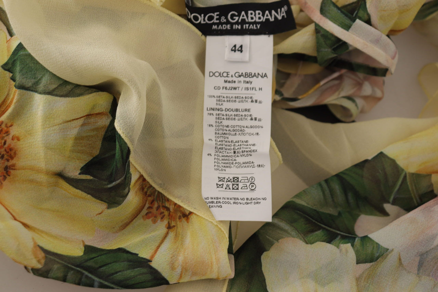 Dolce & Gabbana Elegant Floral Silk Maxi Dress