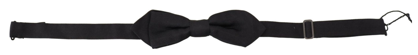 Dolce & Gabbana Elegant Black Silk Bow Tie