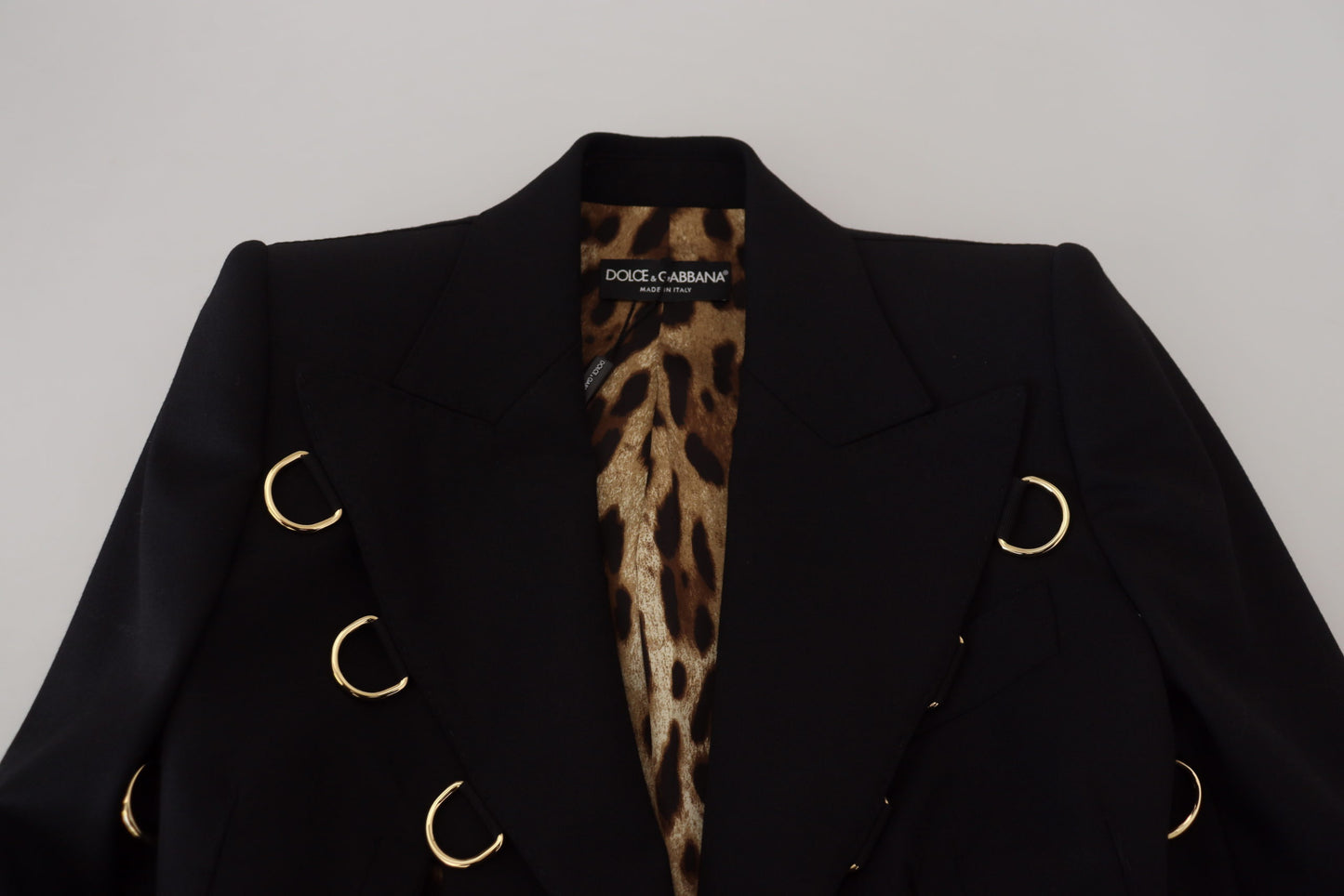 Dolce & Gabbana Black Long Sleeves Single Breasted Jacket