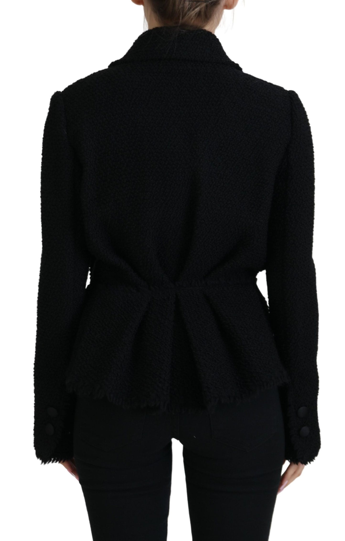 Dolce & Gabbana Elegant Double Breasted Wool-Silk Jacket