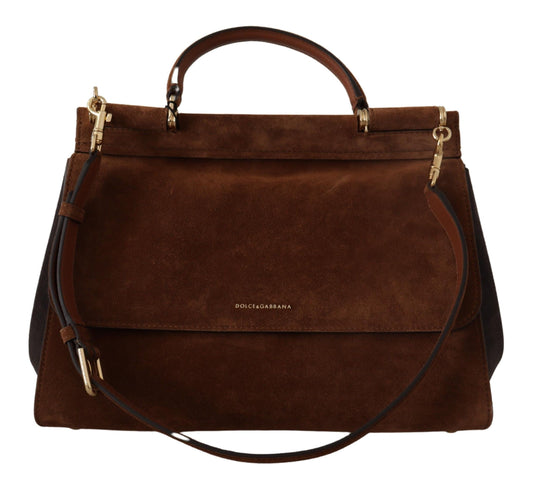 Dolce & Gabbana Elegant Sicily Leather Shoulder Bag