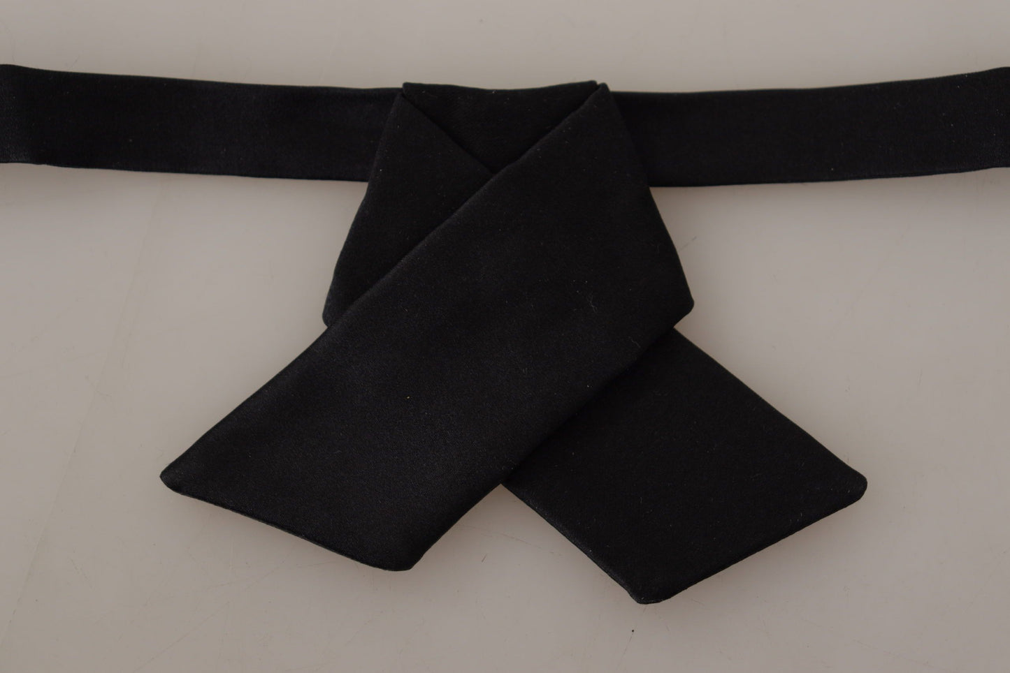 Dolce & Gabbana Sleek Silk Black Tied Bow Tie