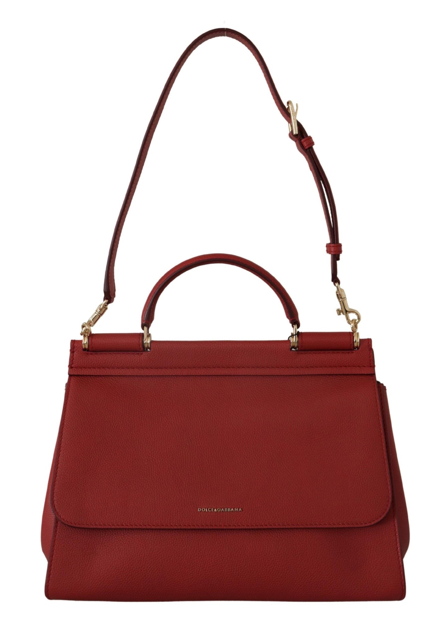 Dolce & Gabbana Dolce & Gabbana Red Leather Hand Shoulder SICILY  Women Bag