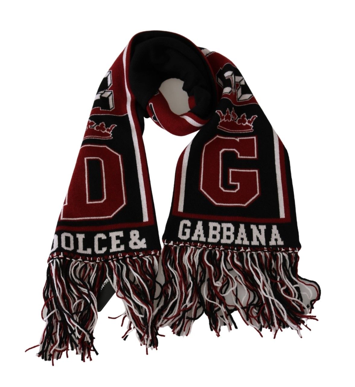 Dolce & Gabbana Opulent Cashmere Mens Scarf in Royal Love Print