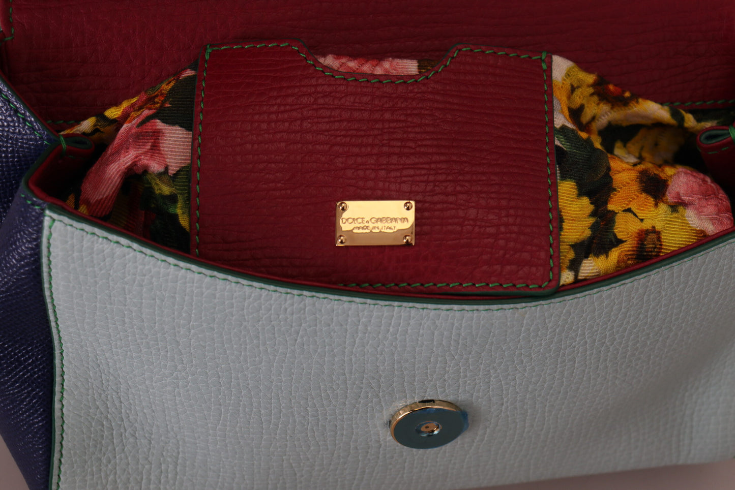 Dolce & Gabbana Elegant Multicolor Leather Shoulder Bag