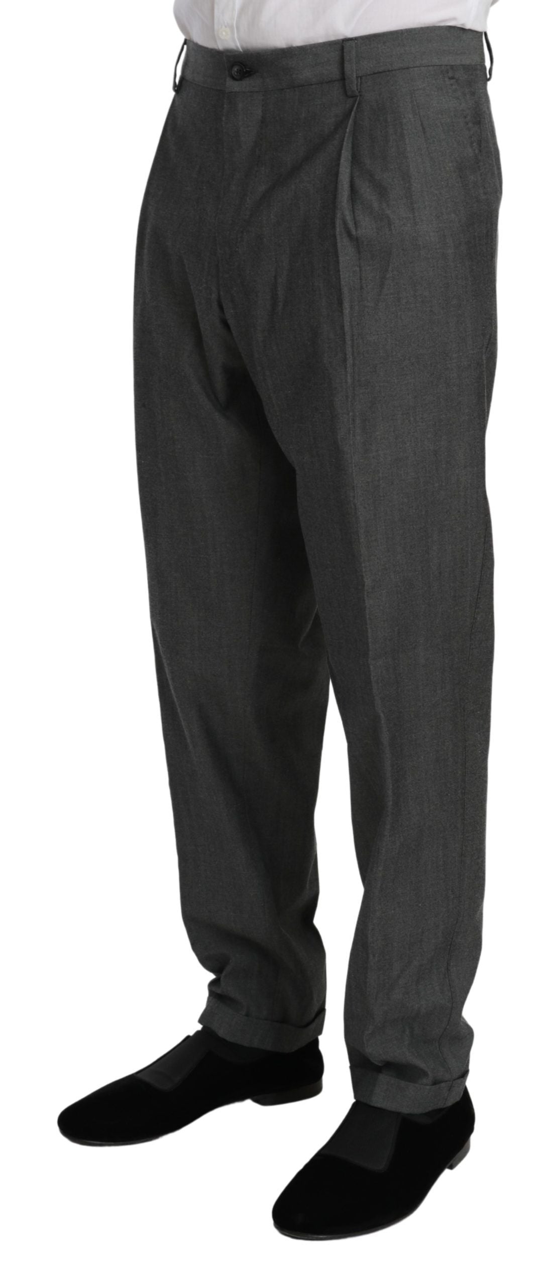 Dolce & Gabbana Elegant Gray Dress Pants for Sophisticated Style