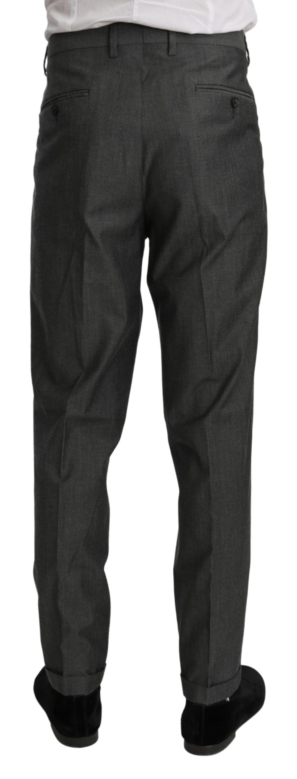 Dolce & Gabbana Elegant Gray Dress Pants for Sophisticated Style