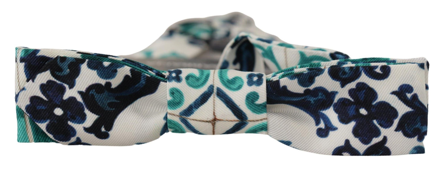 Dolce & Gabbana Elegant Silk Majolica Bow Tie