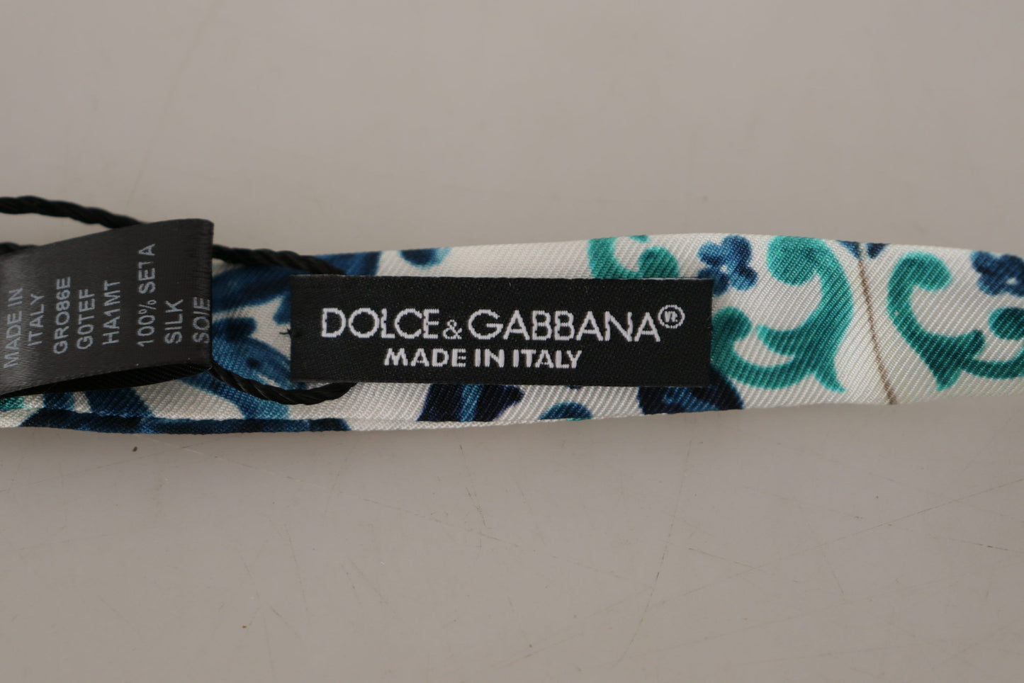 Dolce & Gabbana Elegant Silk Majolica Bow Tie