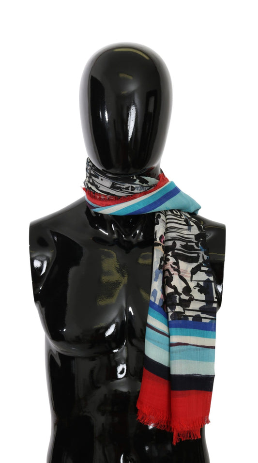 Dolce & Gabbana Elegant Cashmere-Silk Blend Men's Scarf