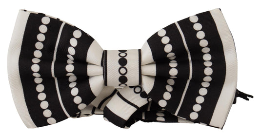 Dolce & Gabbana Elegant Polka Dot Silk Bow Tie