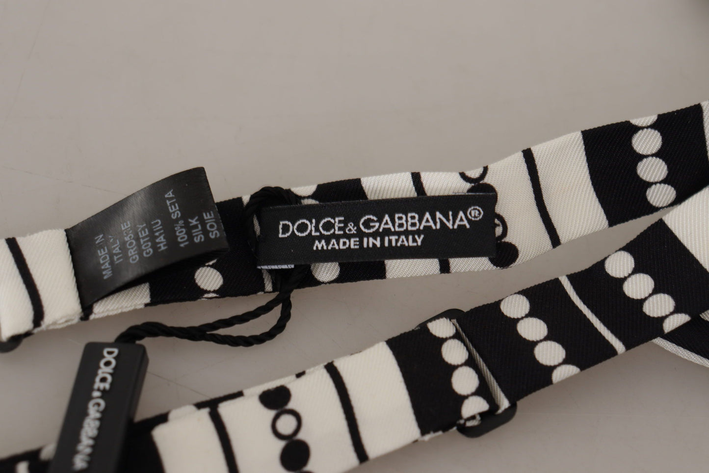 Dolce & Gabbana Elegant Polka Dot Silk Bow Tie