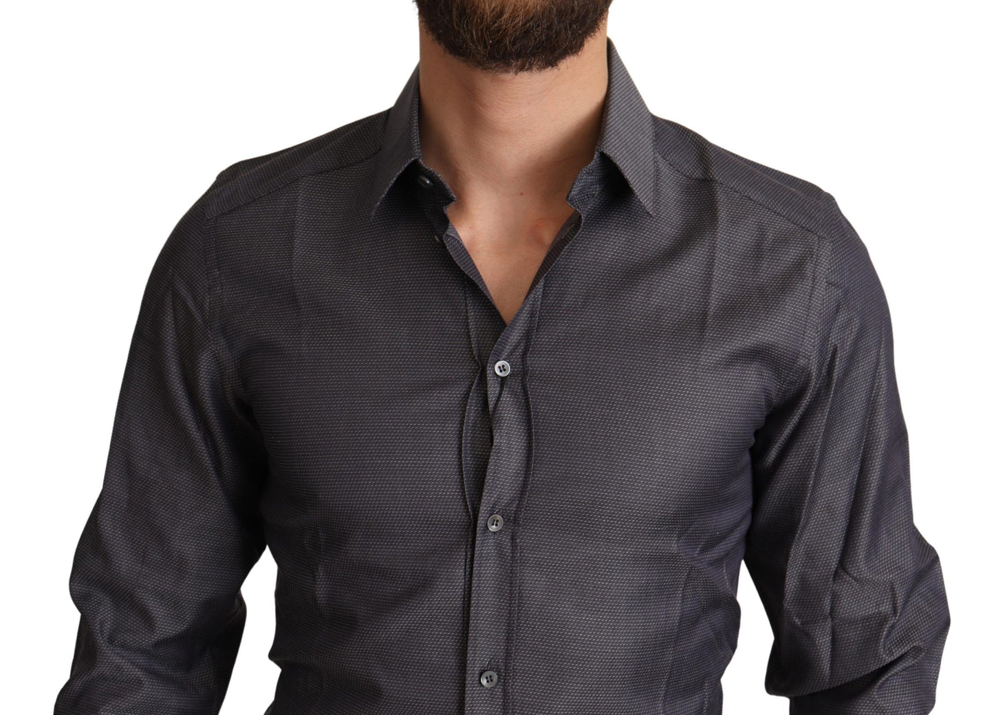 Dolce & Gabbana Elegant Slim Fit Striped Dress Shirt