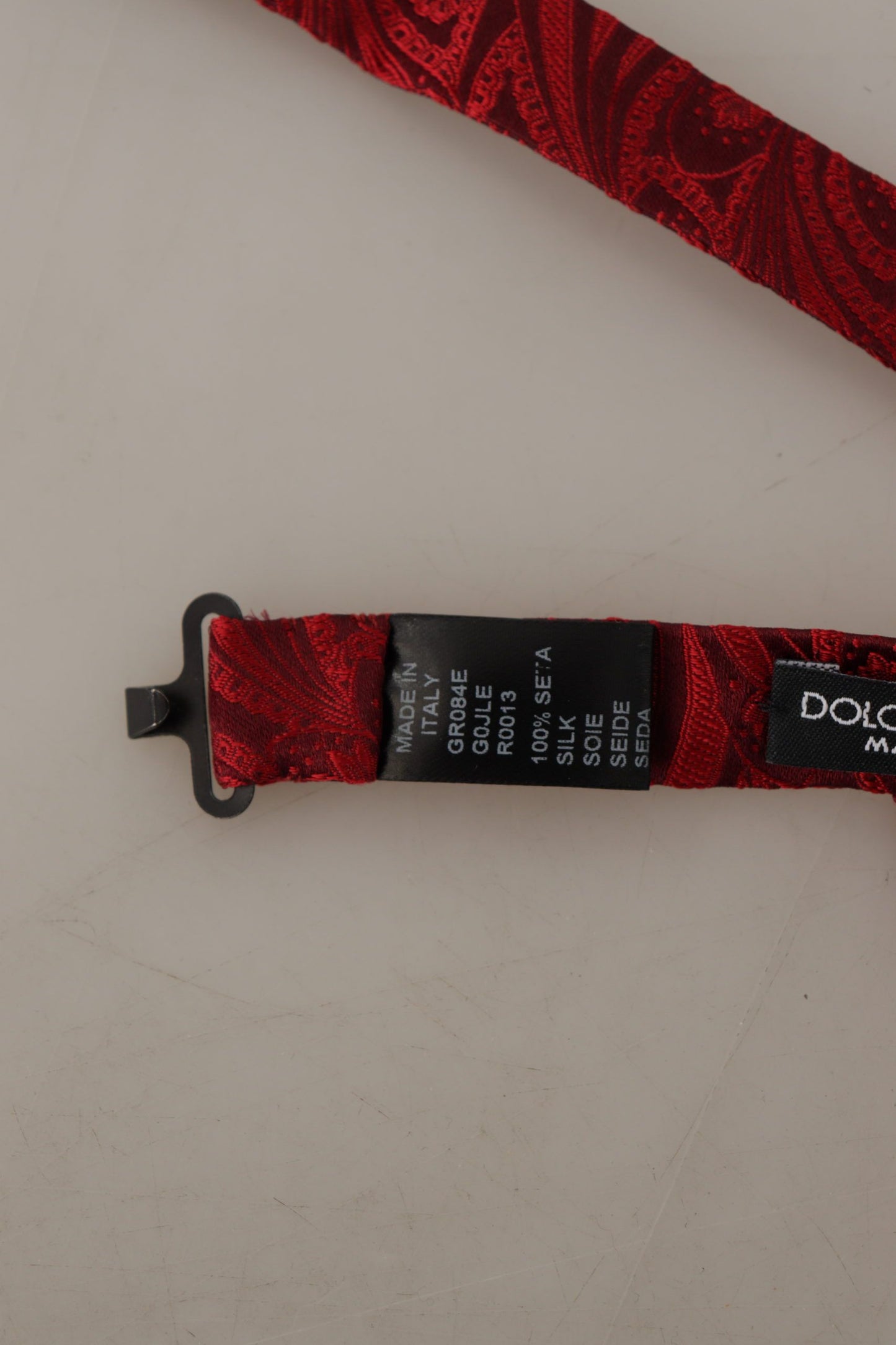 Dolce & Gabbana Elegant Silk Red Bow Tie