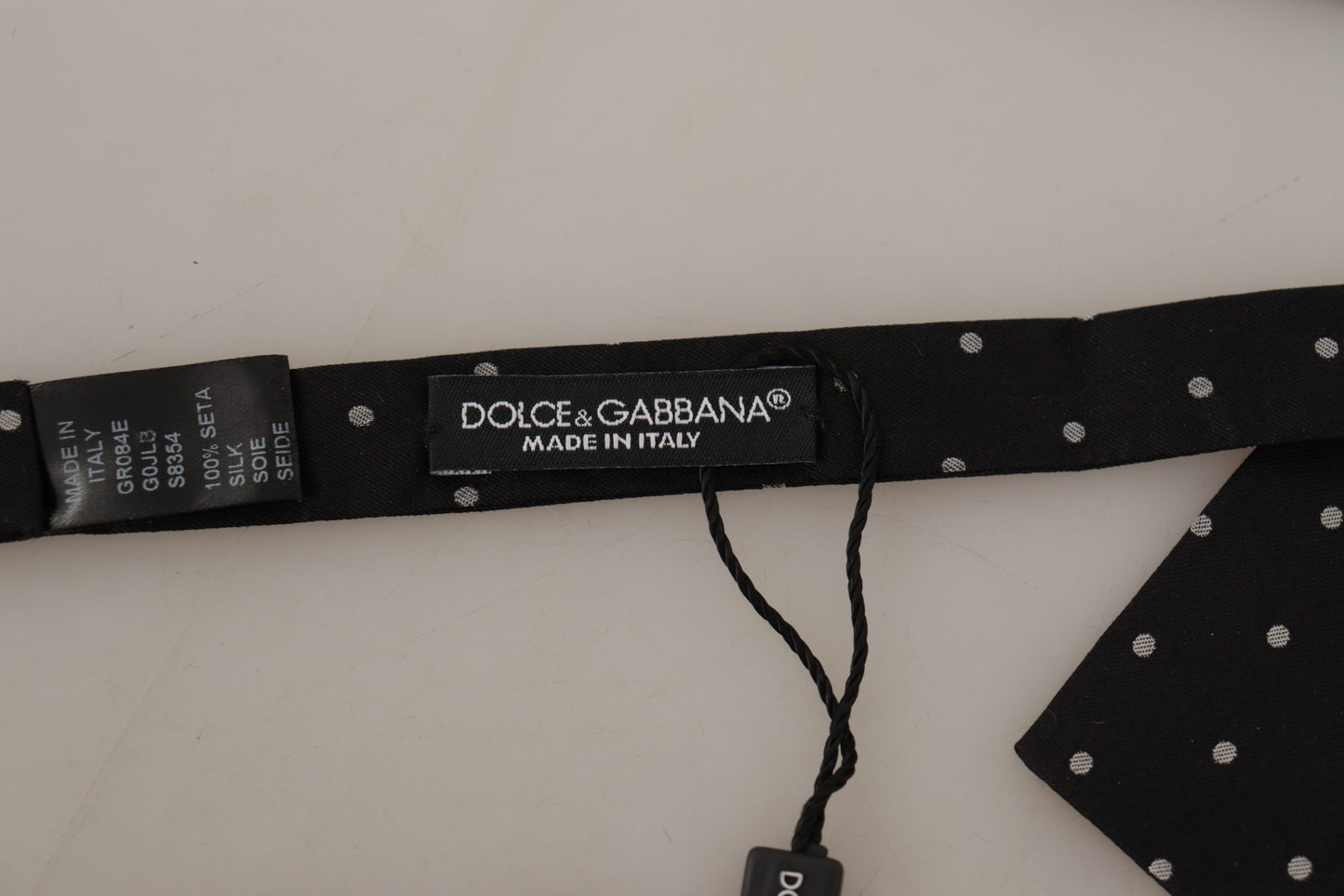 Dolce & Gabbana Elegant Polka Dot Silk Bow Tie