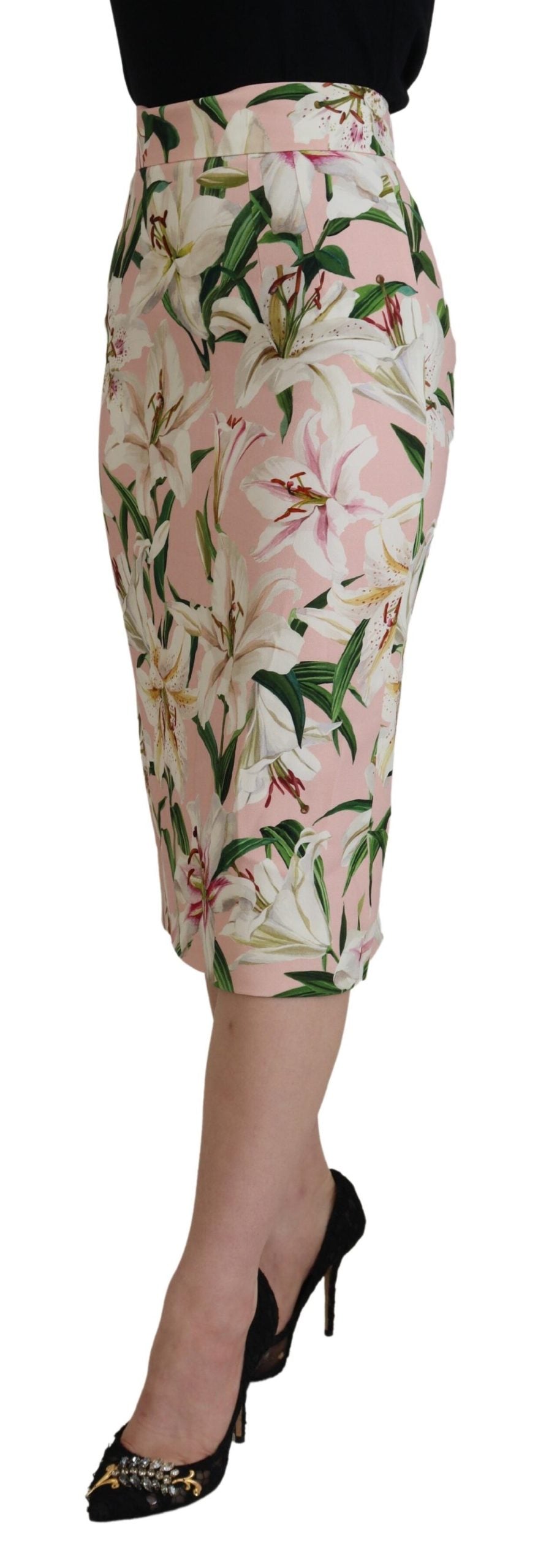 Dolce & Gabbana Elegant Floral Print Pencil Skirt