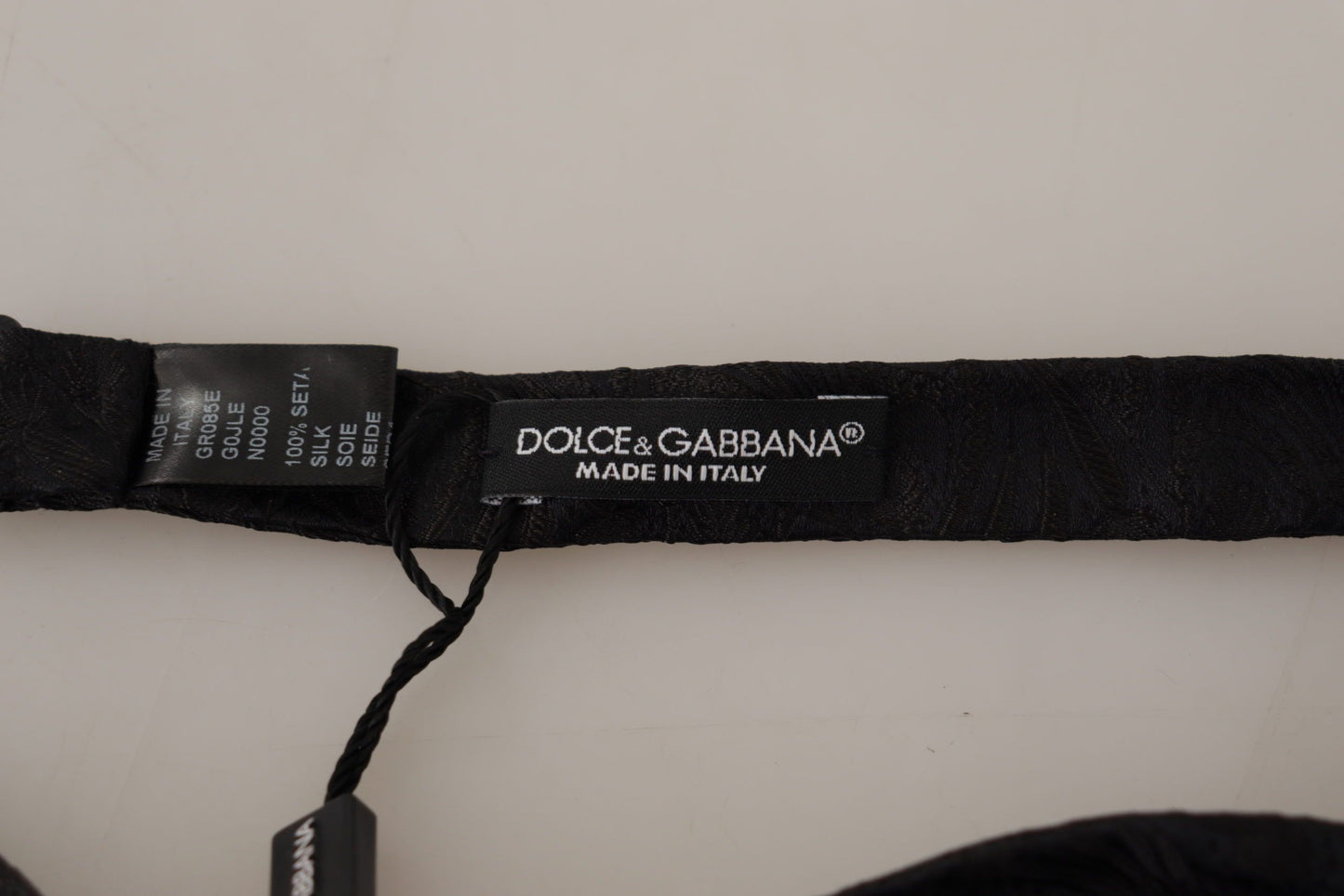 Dolce & Gabbana Elegant Black Silk Bow Tie