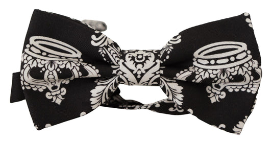 Dolce & Gabbana Elegant Black Silk Bow Tie