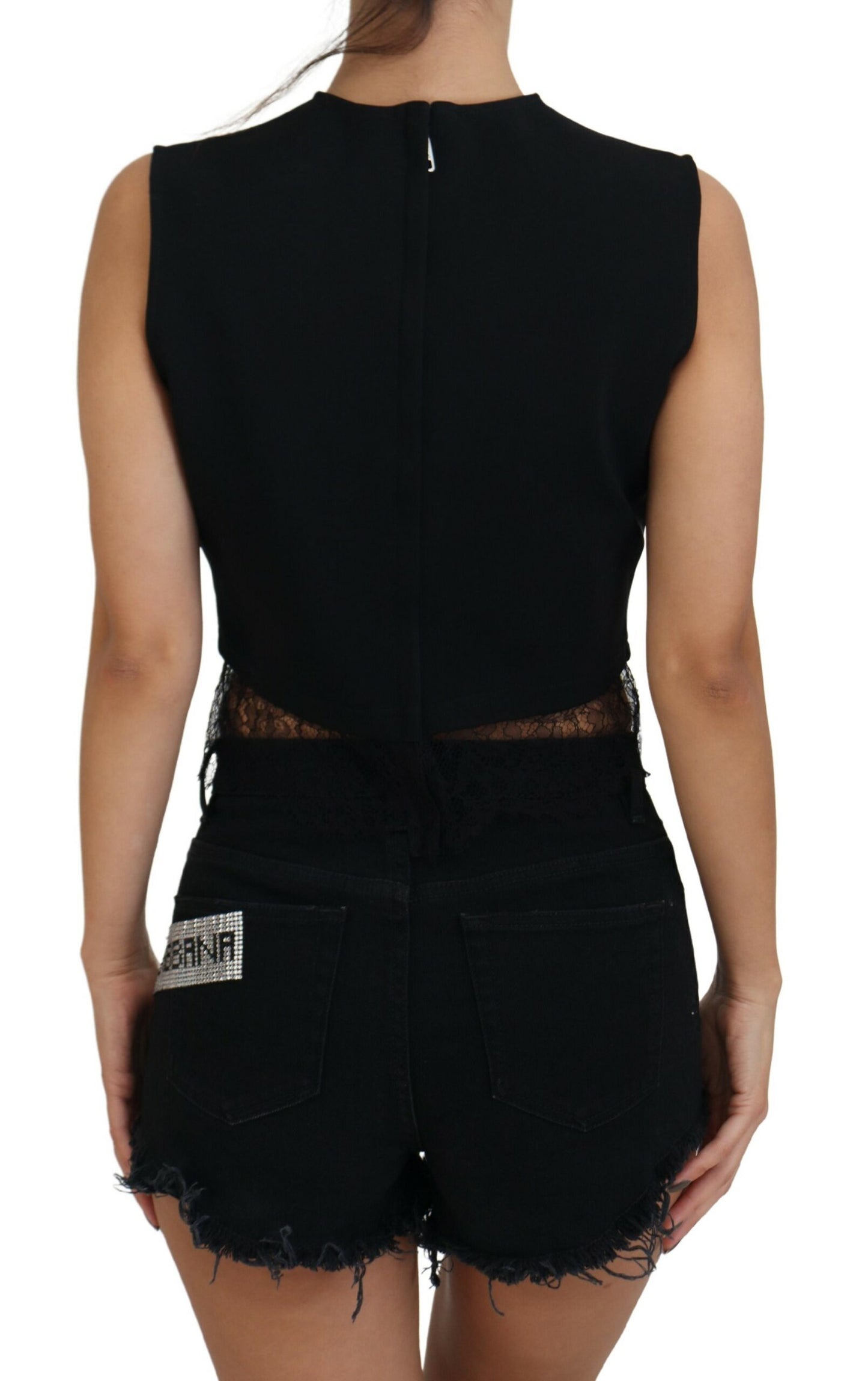 Dolce & Gabbana Elegant Black Sleeveless Tank Top