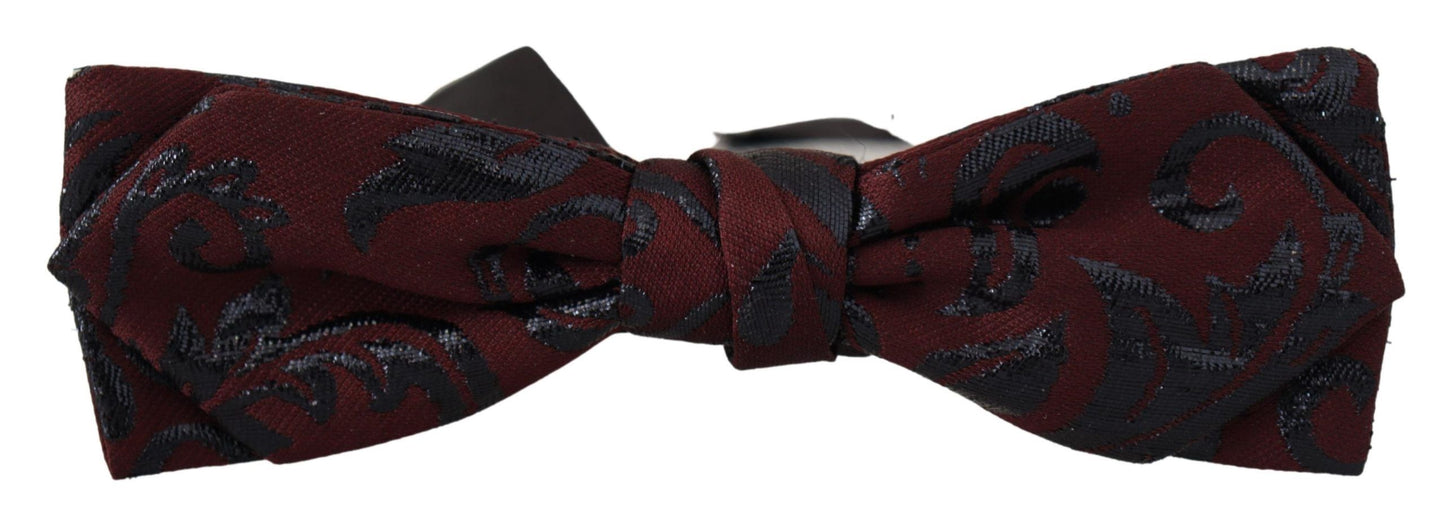 Dolce & Gabbana Elegant Bordeaux Bow Tie