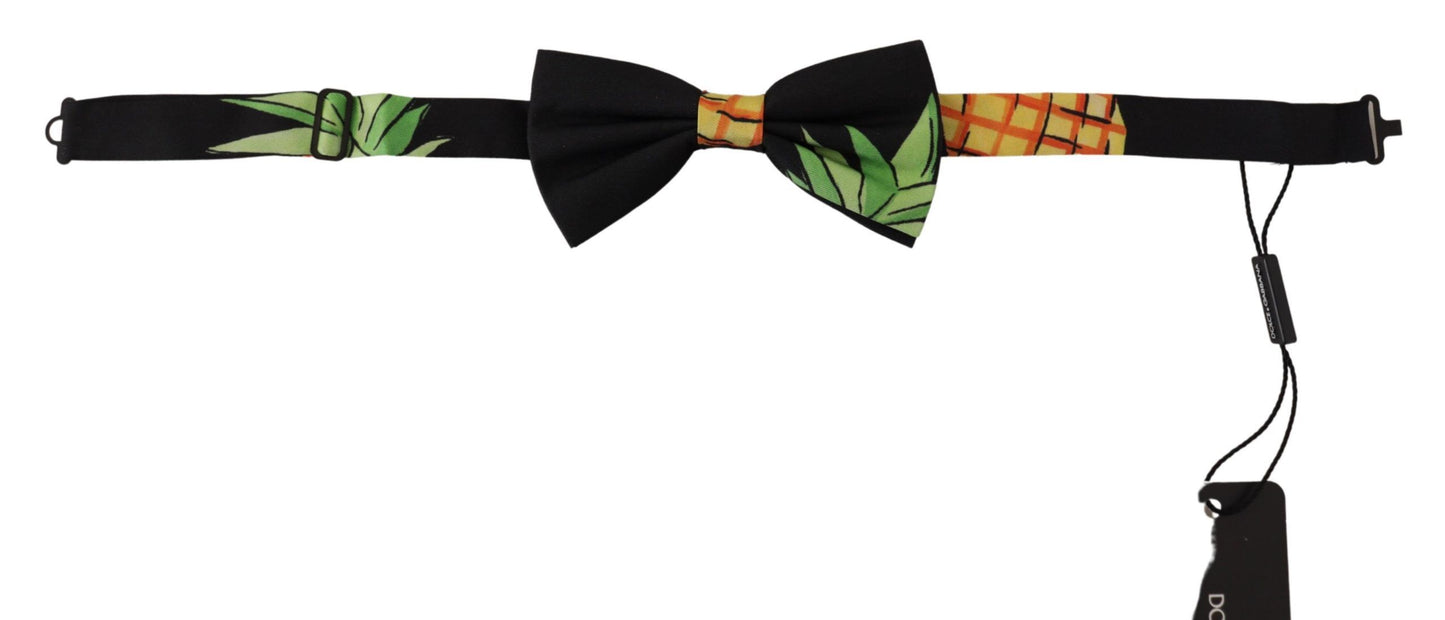 Dolce & Gabbana Elegant Black Silk Bow Tie