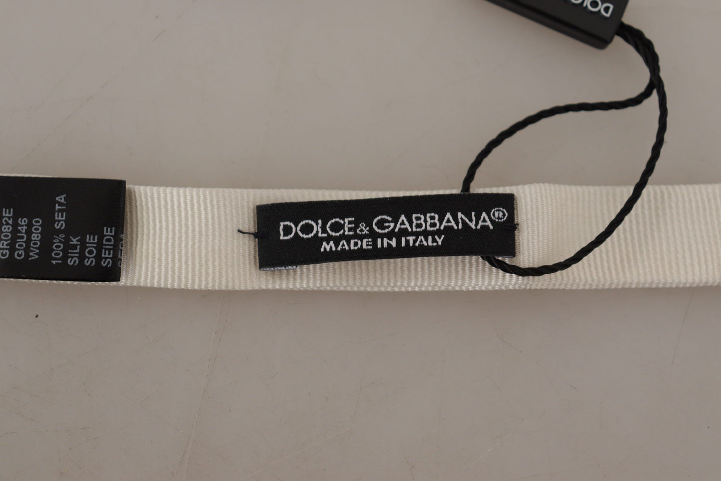 Dolce & Gabbana Elegant Silk Bow Tie for Sophisticated Evenings