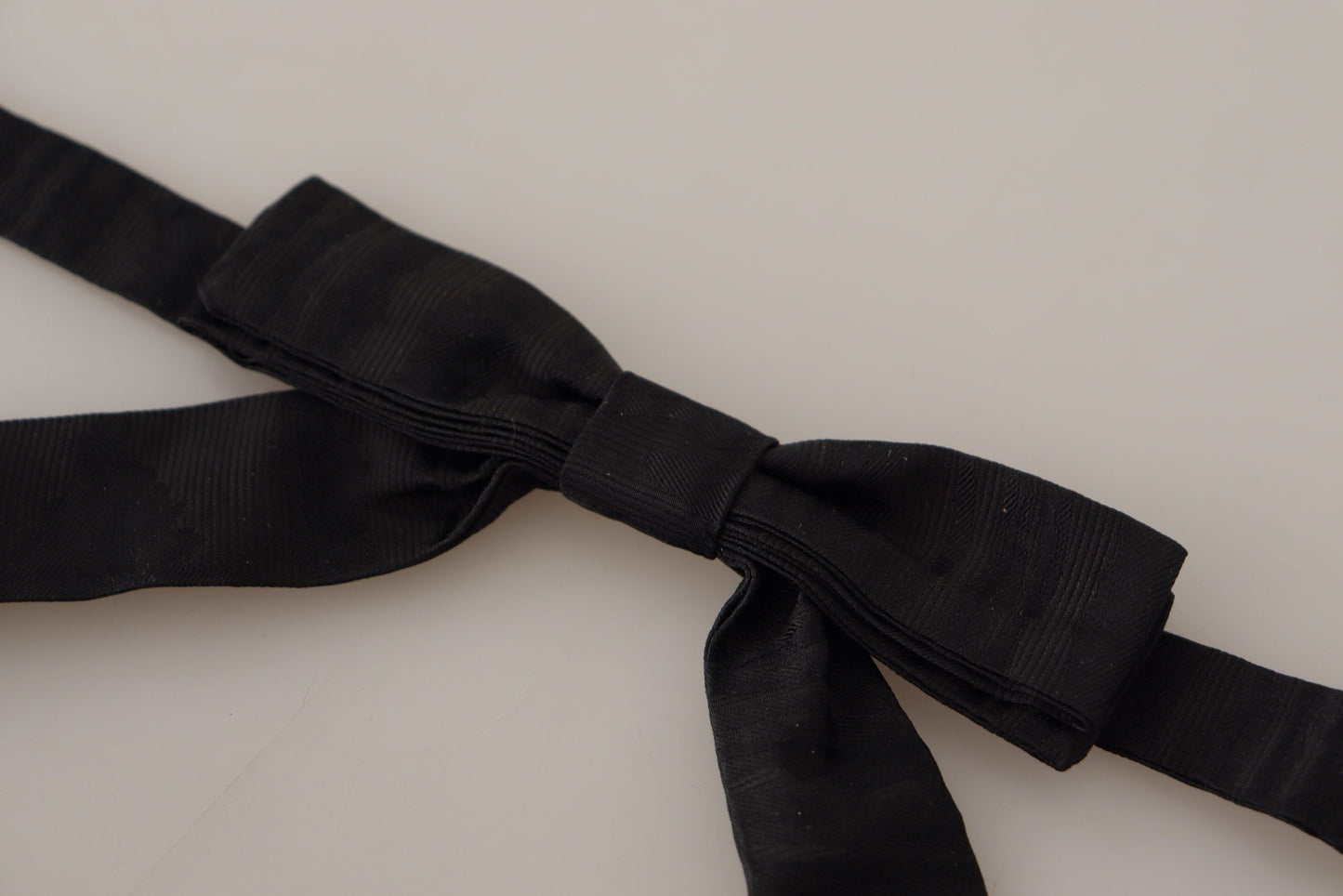 Dolce & Gabbana Elegant Silk Black Bow Tie