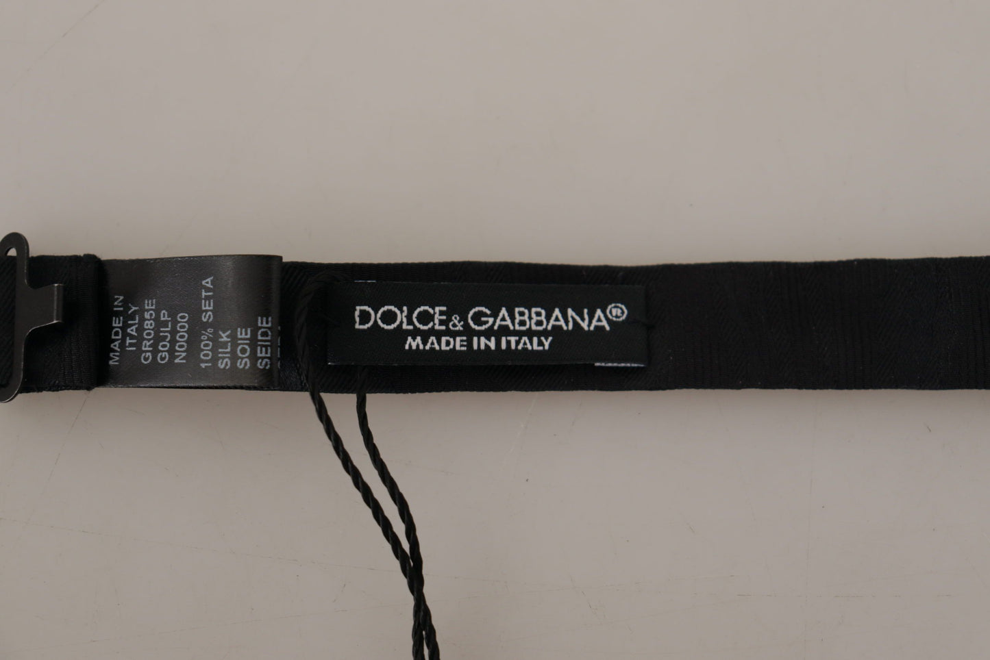 Dolce & Gabbana Elegant Silk Black Bow Tie