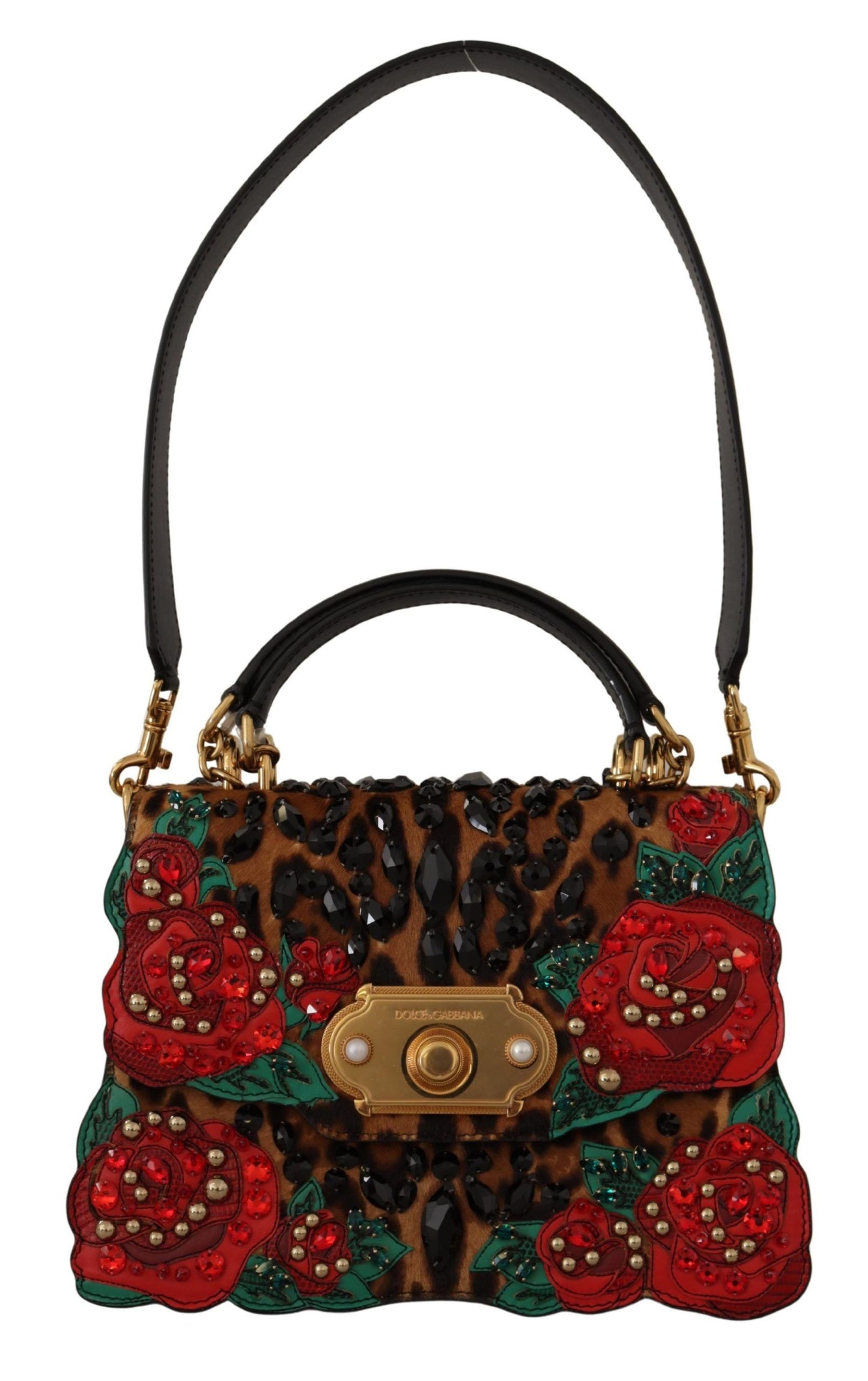 Dolce & Gabbana Exquisite Welcome Leather Shoulder Bag