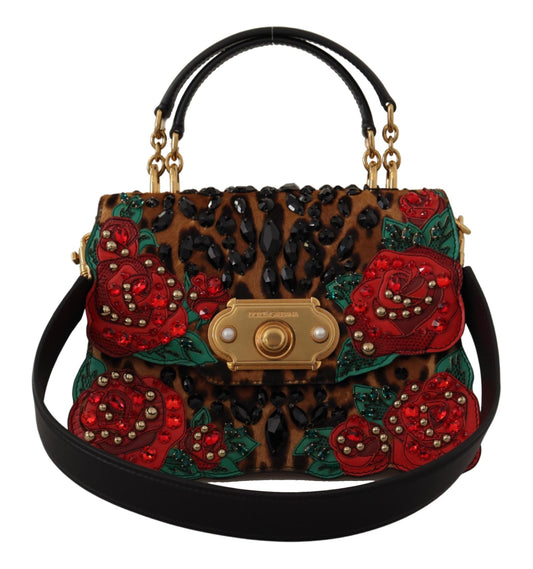 Dolce & Gabbana Exquisite Welcome Leather Shoulder Bag