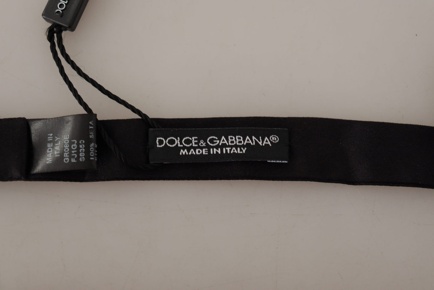 Dolce & Gabbana Elegant Silk Black Bow Tie