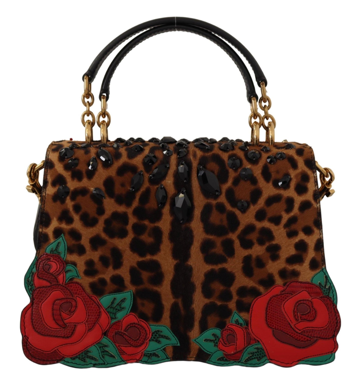 Dolce & Gabbana Exquisite Welcome Leather Shoulder Bag