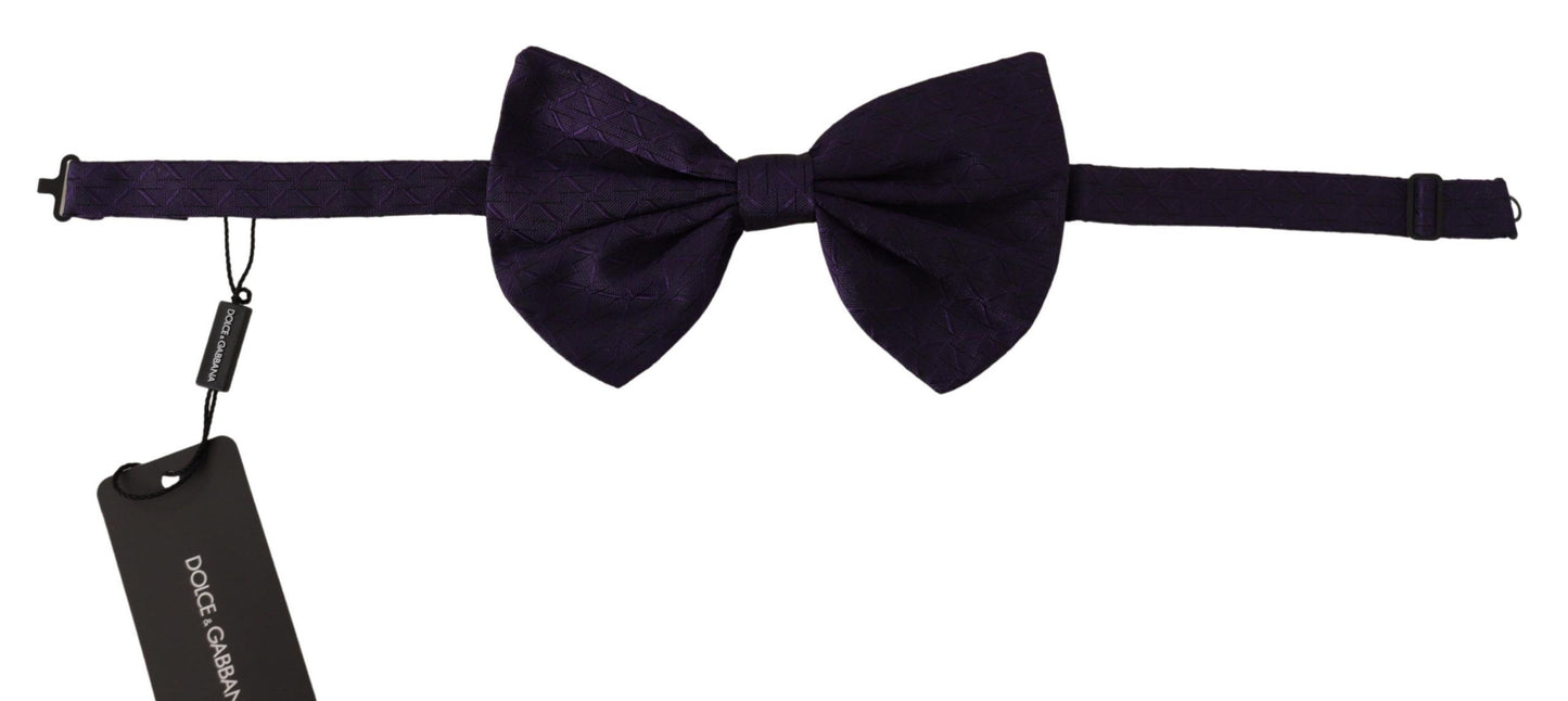 Dolce & Gabbana Elegant Blue Silk Bow Tie