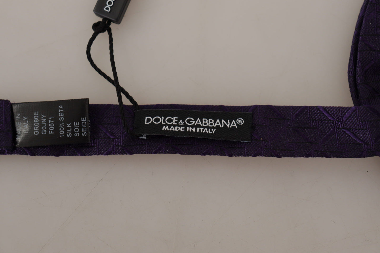 Dolce & Gabbana Elegant Blue Silk Bow Tie