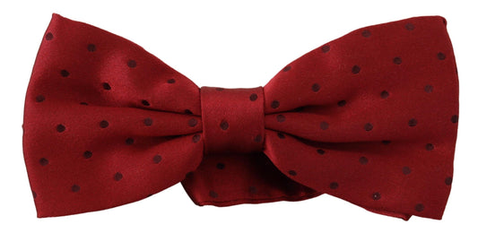 Dolce & Gabbana Silk Red Bow Tie - Elegant Tied Design