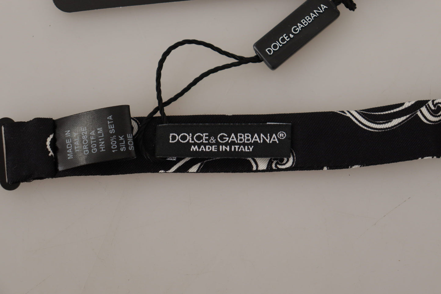 Dolce & Gabbana Elegant Silk Black Bow Tie