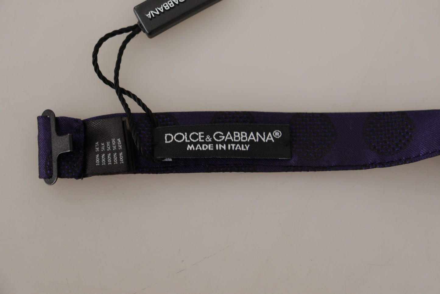 Dolce & Gabbana Elegant Silk Bow Tie in Blue