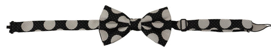 Dolce & Gabbana Elegant Polka Dot Silk Bow Tie