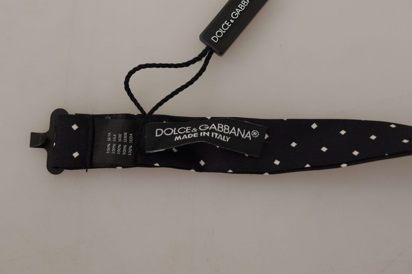 Dolce & Gabbana Elegant Polka Dot Silk Bow Tie