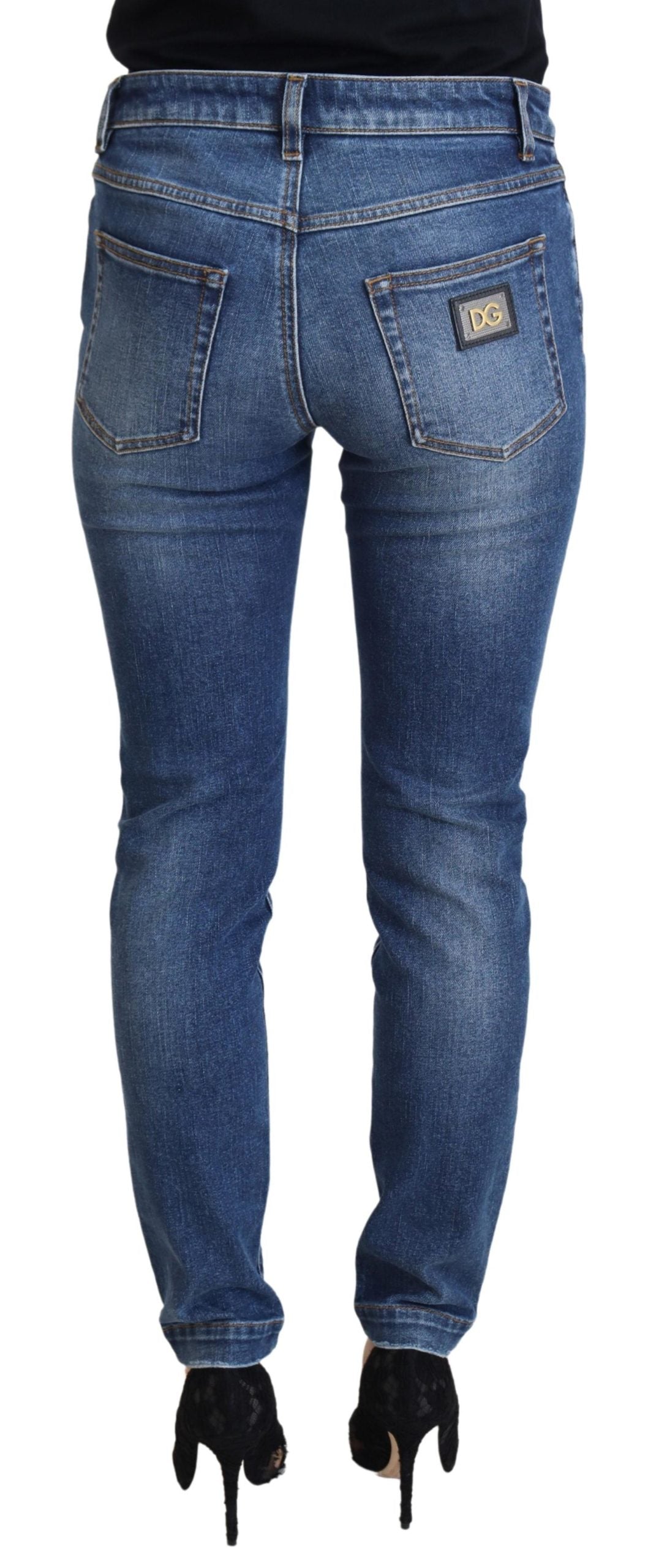 Dolce & Gabbana Chic Distressed Denim Jeans